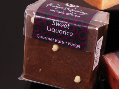 Gourmet Fudge Square Sweet Liquorice, Fudge Kitchen, 80g