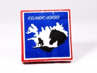 Servietten Motiv ICELANDIC HORSES - blau-rot Servietten Motiv ICELANDIC HORSES - blau-rot