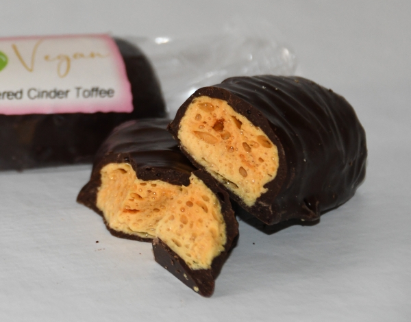 Plain Chocolate Cinder Toffee 50g; vegan